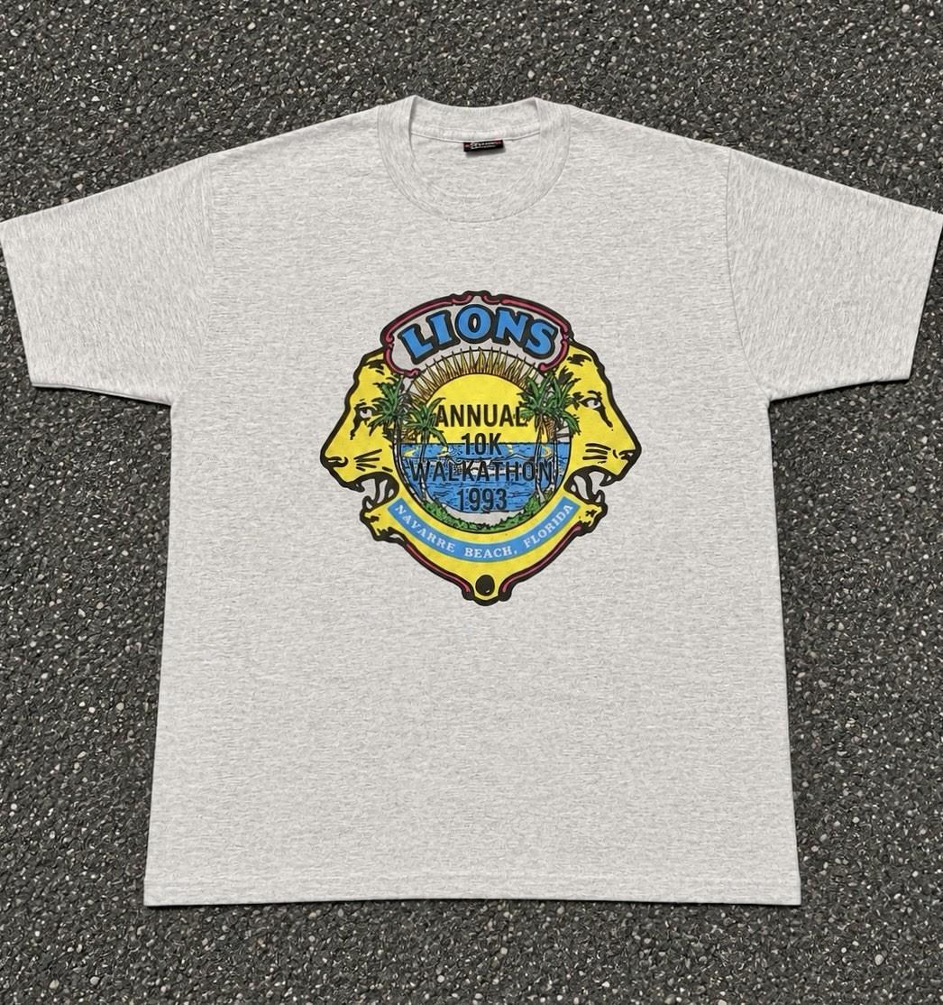 Vintage 90’s Navarre Beach Florida Marathon Lion T-Shirt Beach Unisex T-Shirt M