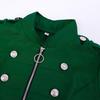 Retro Multi-color Swallowtail Trench Coat – Long Irregular Hem, Various Sizes