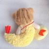 [USED] Chata Artist Cat Teddy Bear Handmade Plush Wool Felt