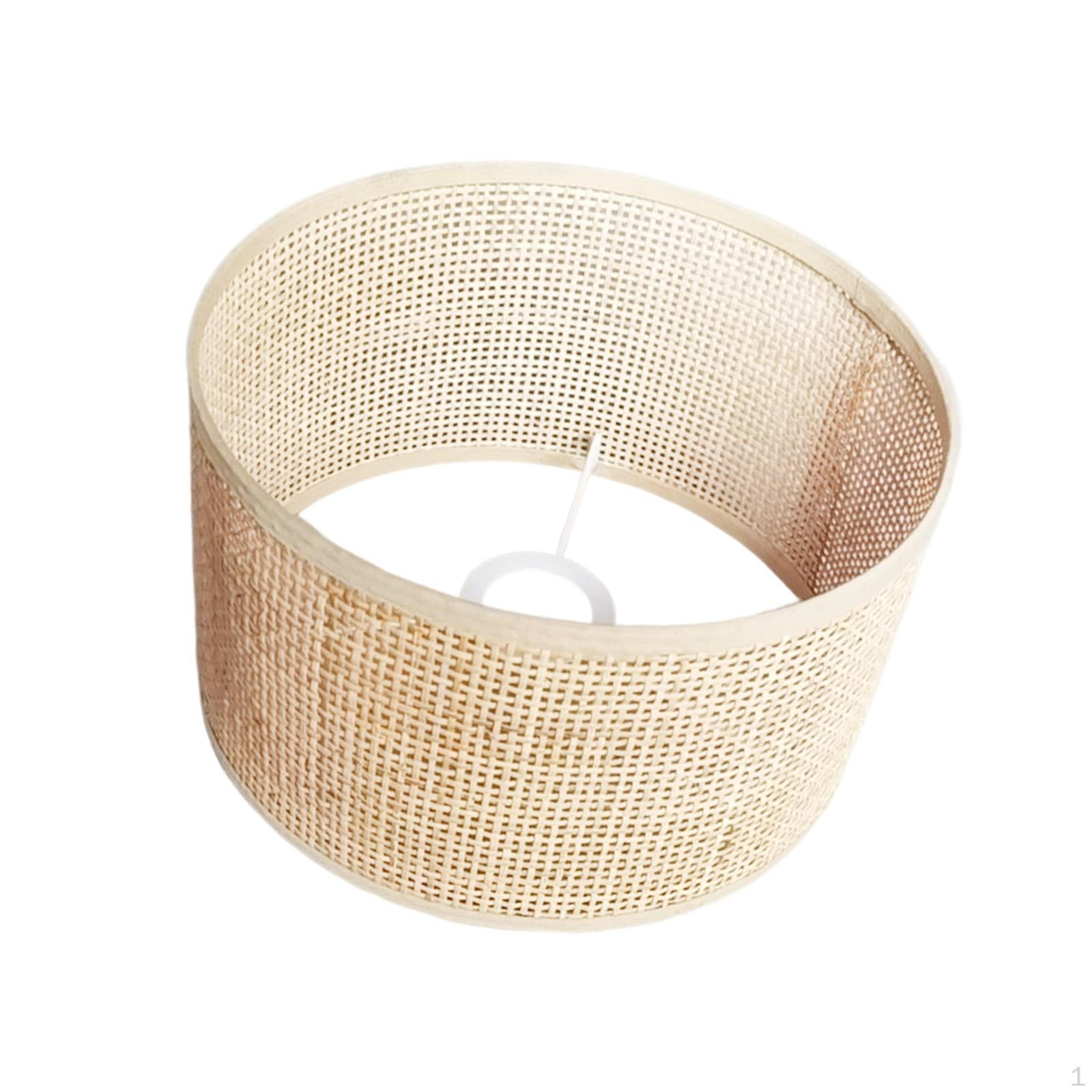 

Classic Pendant Lamp Cover Ceiling Chandelier Decoration Lantern Handwoven Rattan Lampshade for 16cmx12cm