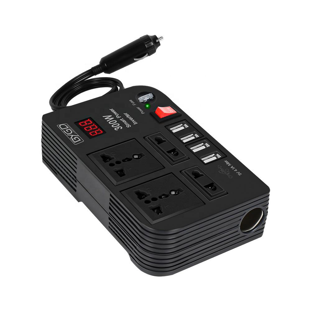 12V 300W Car Inverter: 220V AC Power Converter for Vehicle Appliances