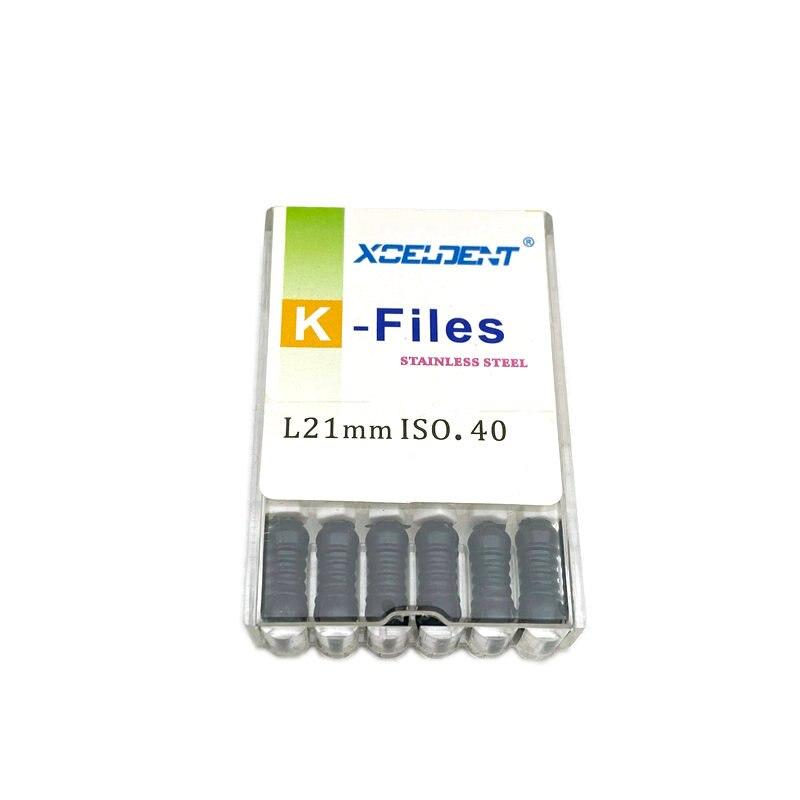 21mm Dental K Files Root Canal Endo Files Dental Hand Files Stainless Steel K Files Dentist Tools