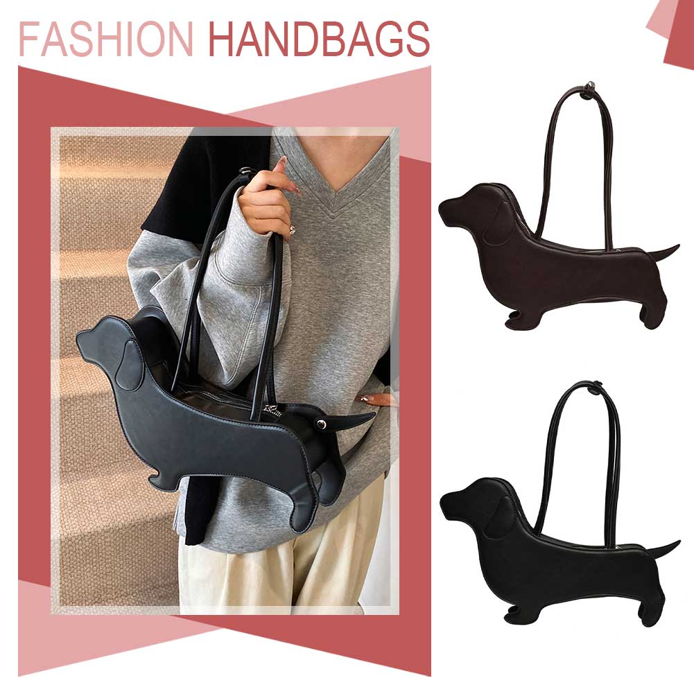 Cartoon Dog Shaped Handbag Pu Leather Purse Unique Novelty Clutch Bag Cute Evening Party Bag For Women And Girls