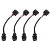 4PCS Fuel Injector Conversion Harness OBD1 to OBD2 Replacement For Acura Integra 199‑1995