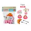 New 11PCS Coffee Tableware Set Simulated Children's Play House Outdoor Kitchen DIY Afternoon Tea Game Toys Educational Toys