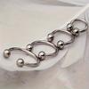 20 Stück 14G 16G Edelstahl Circular Barbells Hufeisen Lippenring Augenbraue Nasenpiercing Schmuck für Damen Herren Körperpiercing 6-16mm