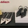 Fashion Fashion Pointed Toe Women High Heels Sandals Shoes Female Shallow Footwear Butterfly-Knot Ladies Heels Sandals Shoes Pumps