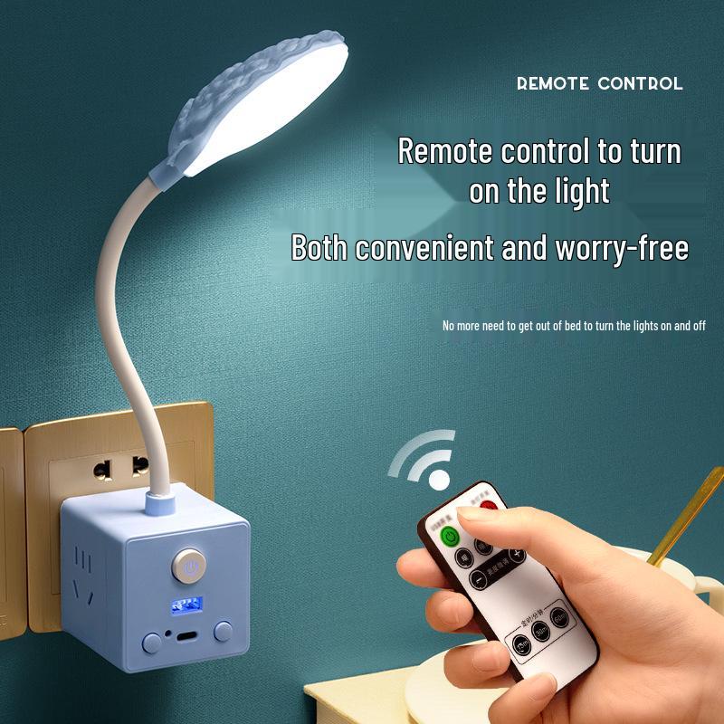 Magic Cube Multifunctional Converter: Remote Control Night Light, Socket Adapter, and Bedside Lamp Power Strip
