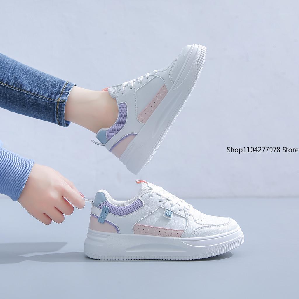 Fashion Fashion Women's Sneakers Platform Sports Shoes White Running Sneakers Chunky Shoes Tennis Female Basket  Zapatos De Mujer