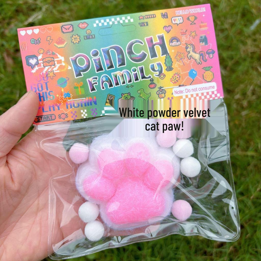 Viral Giant Plush Cat Paw Squishy Toy – Stress-Relief with a Soft, Pinchable Texture
