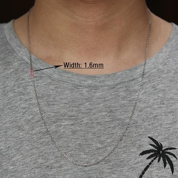 Fashion Women Men Stainless Steel Rolo Link O Chain Necklace for DIY Charm Pendant Metal Choker Jewelry Accessories Christmas