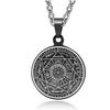 Stainless Steel Vintage Nordic Rune Compass Necklace Men Fashion Trend Amulet Nordic Jewelry