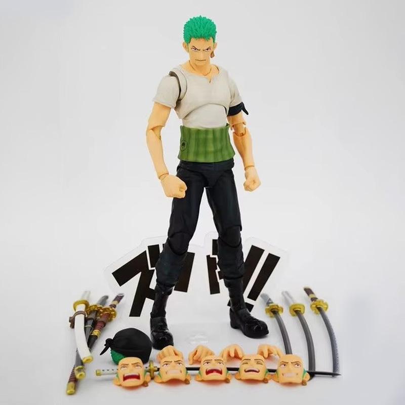 18cm Anime One Piece Monkey Luffy Zoro Portgas Ace Action Figure Articulated Joints Moveable Collection Model Toys Gifts D Poseable Scale Detailed