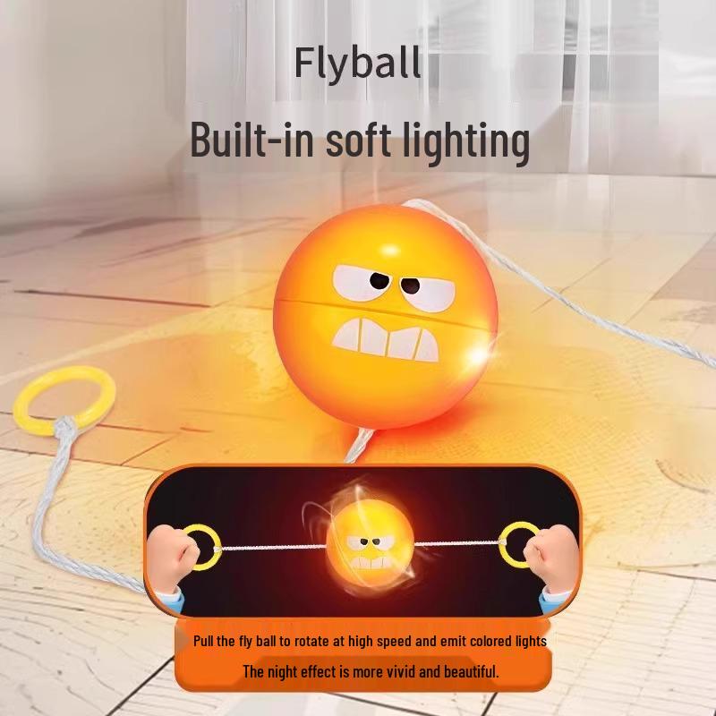 Children's Glowing Rotating Whistle Ball: Creative Decompression Toy for Boys and Girls