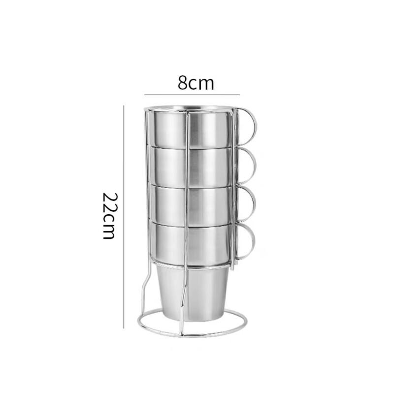 Cmaos Double-Layer Stainless Steel Coffee Mug