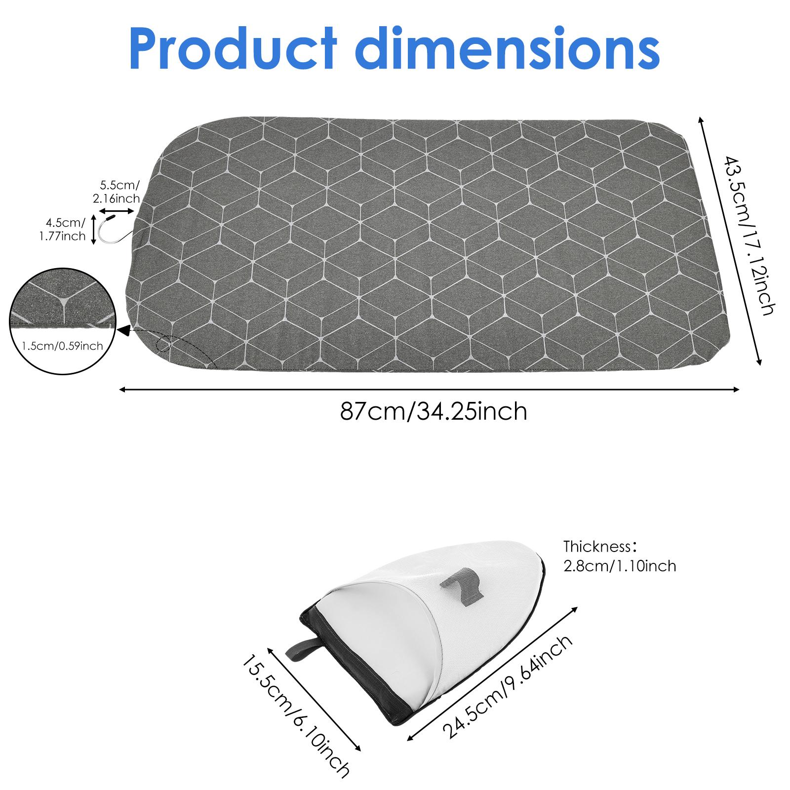 

Подвесная гладильная доска Портативная складная дорожная доска для отпаривателя одежды с гладильной перчаткой Подвесная подкладка для отпаривателя для путешествий и дома