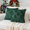 Christmas Plush Pillow Cover With Geometric Snowflake Design For Home Decor And Gift