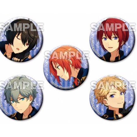 [USED] Ensemble Stars Knights Sakuma Rintsuki Novel Bonus Can Badge Set of 2