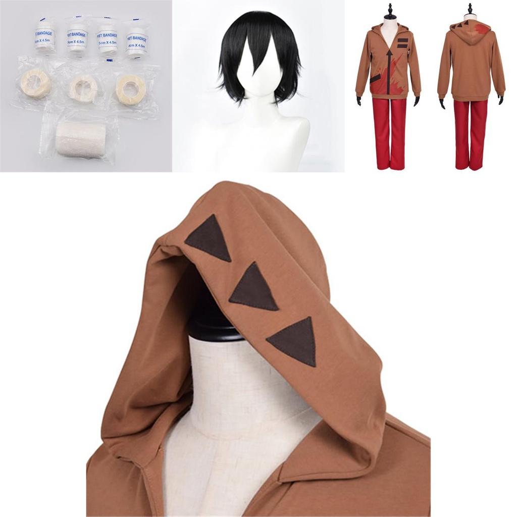 Exquisite Adults Mens Angels Of Death Isaac Foster Wigs Zack Hoodie Jacket Pants Costume