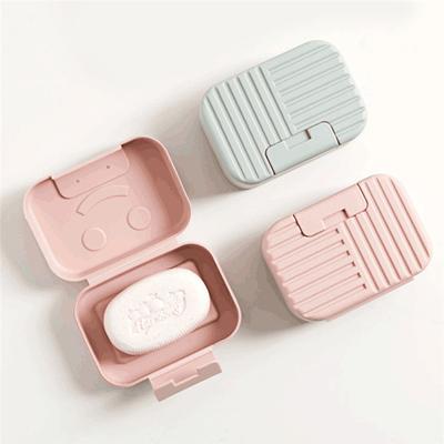 Nordic Style Soap Box With Lid Sealed Travel Portable Soap Box Home Bathroom Soap Storage Box