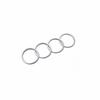 For BMW 3 4 Series GT 2013- ABS Silver Inner Door Speaker Frame Cover Trim