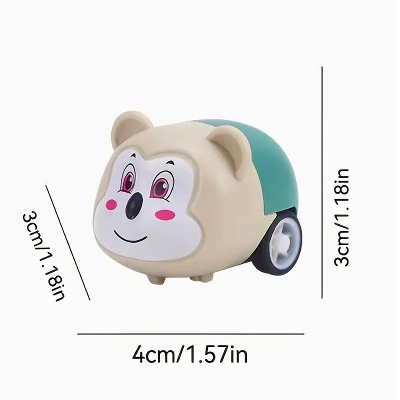 Plastic Inertia Animal Car With Panda Rabbit Tiger Exterior Design For Kids
