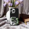 Funny S-Space UFO A-Alien T-Thing  Phone Case For iPhone17,16,15,14,13,12,11 Plus,Pro Max Black Candy silver phone case