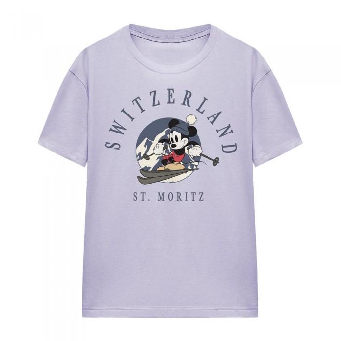 Disney Womens/Ladies Switzerland Mickey Mouse T-Shirt