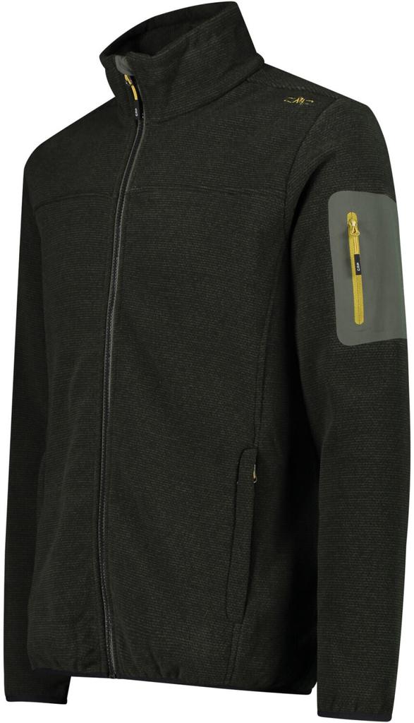 Куртка мужская CMP Fleece Jacquard-Knit-Tech Jacket (38H2237) oil green