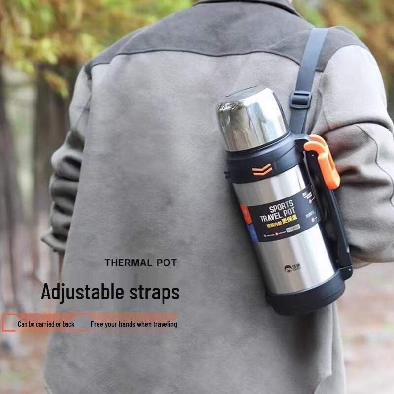 DKADI 2L Stainless Steel Insulated Travel Flask