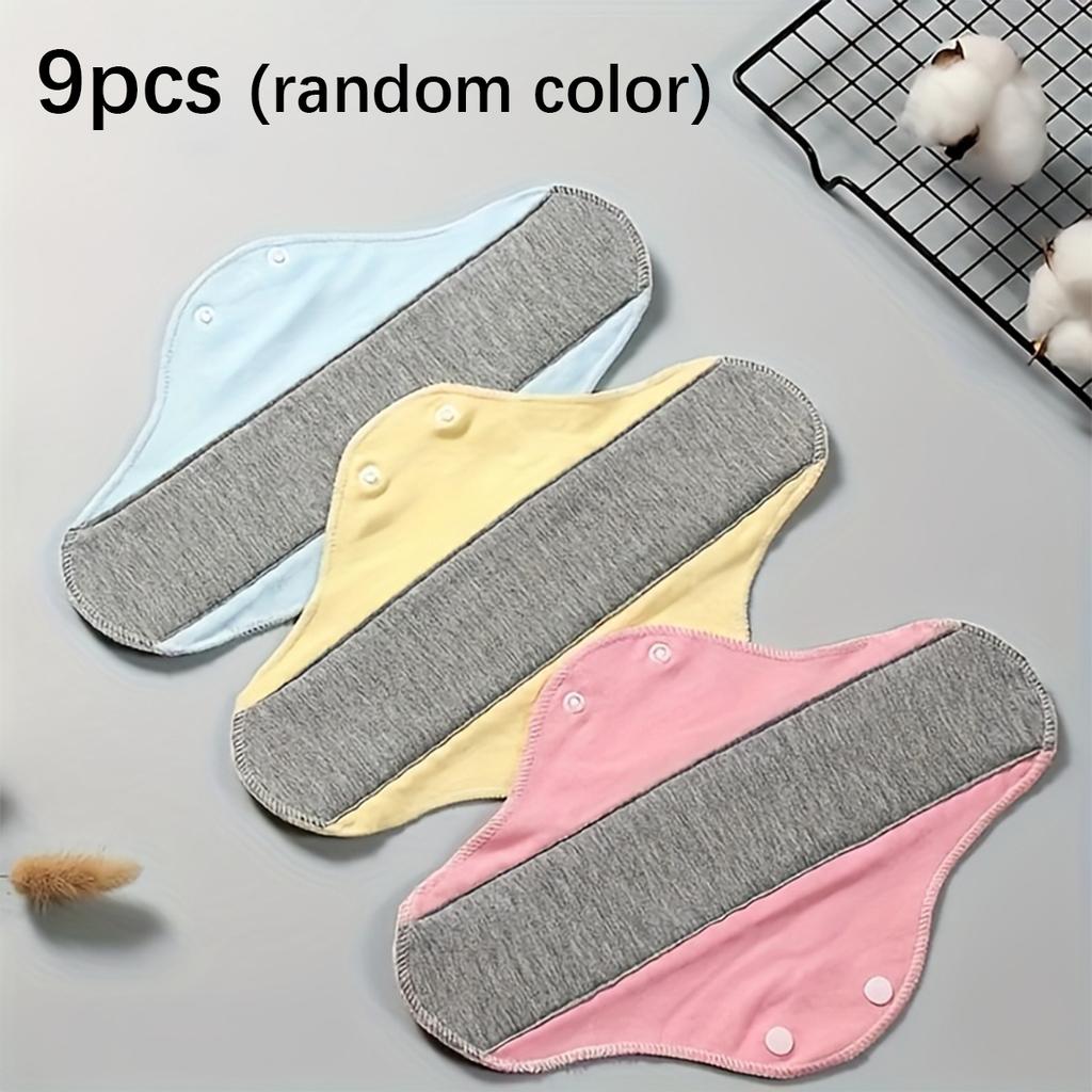 1/7/9/12Pcs Washable Incontinence Pad Reusable, Elderly Care, Panty Liner Feminine Hygiene Mat, Elderly Urine Leakage Prevention