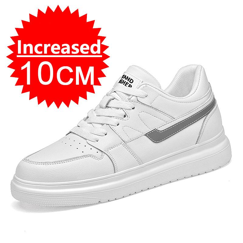 

Fashion New Men s Inner Heightening Shoes Leather Sports Casual Shoes Invisible Height Increasing Shoes Men Sport Elevator 6CM 8CM 10CM 46