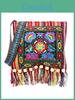 Bohemian Embroidered Crossbody Bag With Tassels For Daily Casual Wear