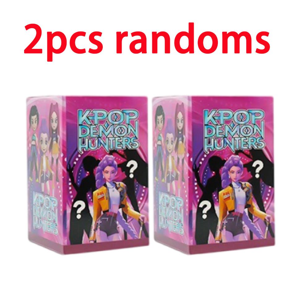 

6 шт. K-pop Мисливці на демонів Аніме Сліпий бокс Каваї Фігурки Колекційні іграшки для хлопчиків дівчаток дітей фанатів Різдвяні новорічні подарунки