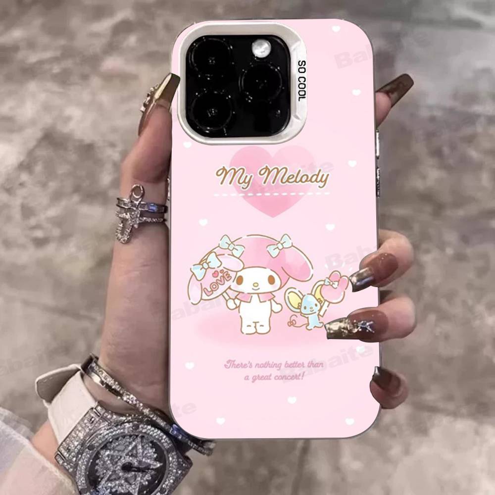 Cute M-My M-Melodys Phone Case For IPhone 17 16 15 14 13 Pro 12 11 Pro Max PLUS Color Back Cover