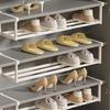 Slimdescent Estante Telescópico para Armario Zapatos Expandible Organizador de Zapatero para Armario Soporte Ajustable Estantes