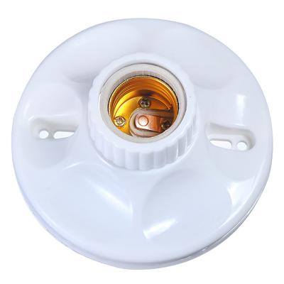 E27 Led Light Bulb Holder Round Socket Base Hanging Lamp Socket Base 6A220V-250V