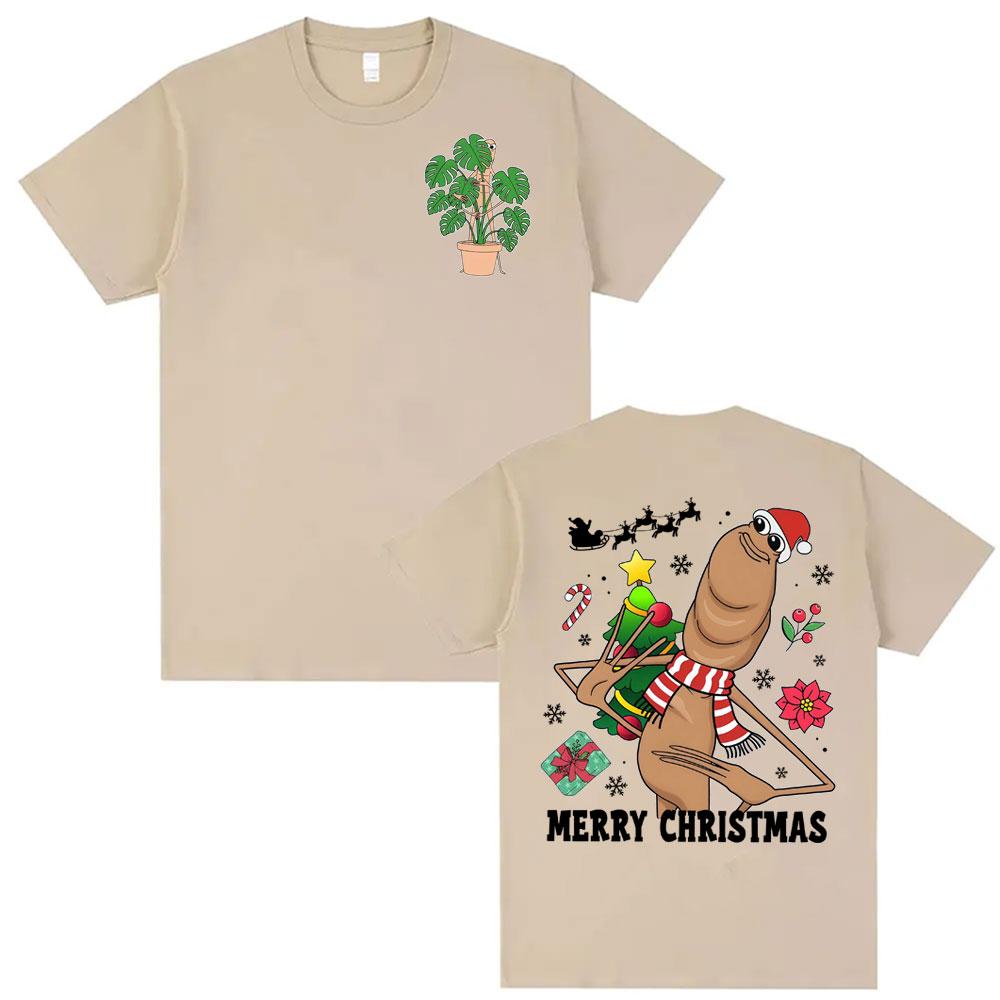 Merry Christmas Marcus The Worm Funny T Shirts Unisex Women Harajuku Vintage 90s Meme Tshirt Cotton 100 Cozy High Quality T Shirt