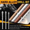 6/8/10/12mm Drill Bit Set Four Edged Electric Drill Bit Multi-purpose Punching Tool  Metalworking