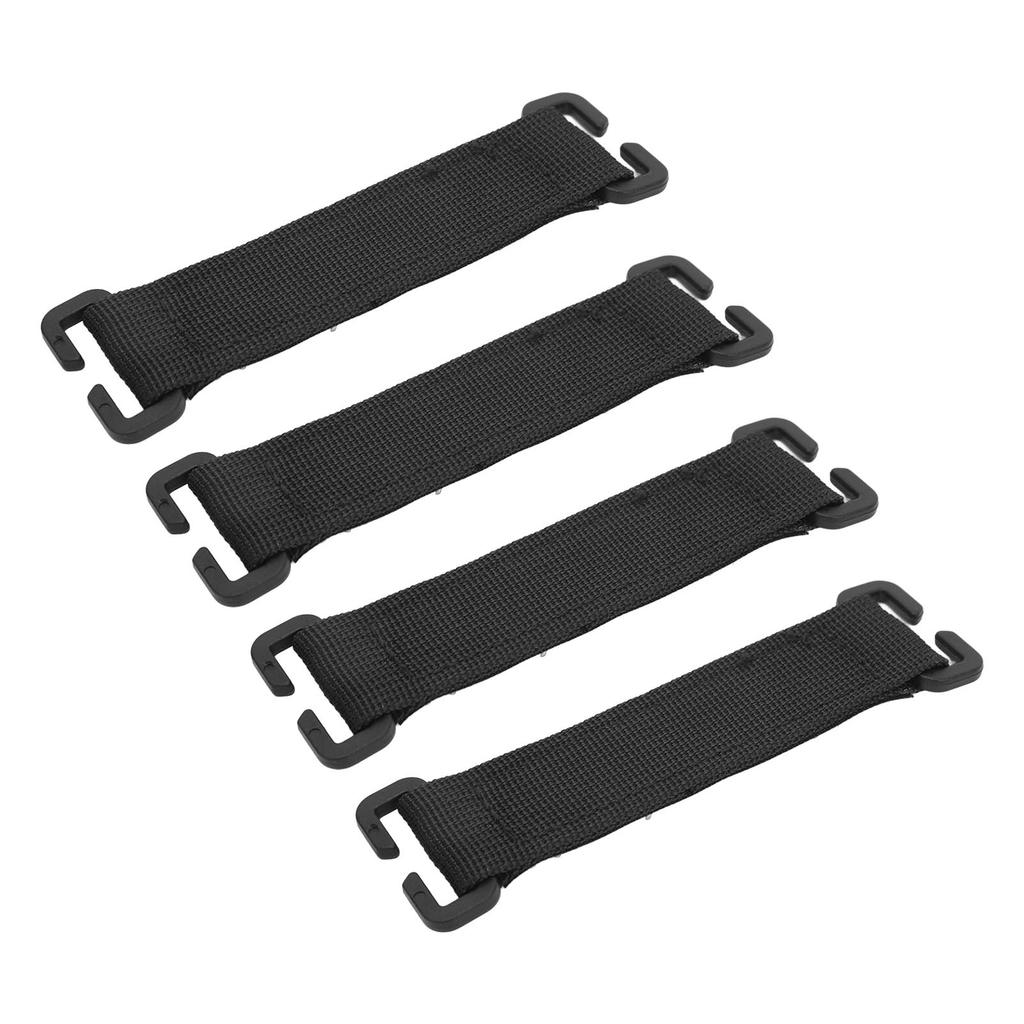 4pcs Backpack Molle Strips Black Powerful Grip Strong Adhesion Nylon Hook and Loop Molle Patch for