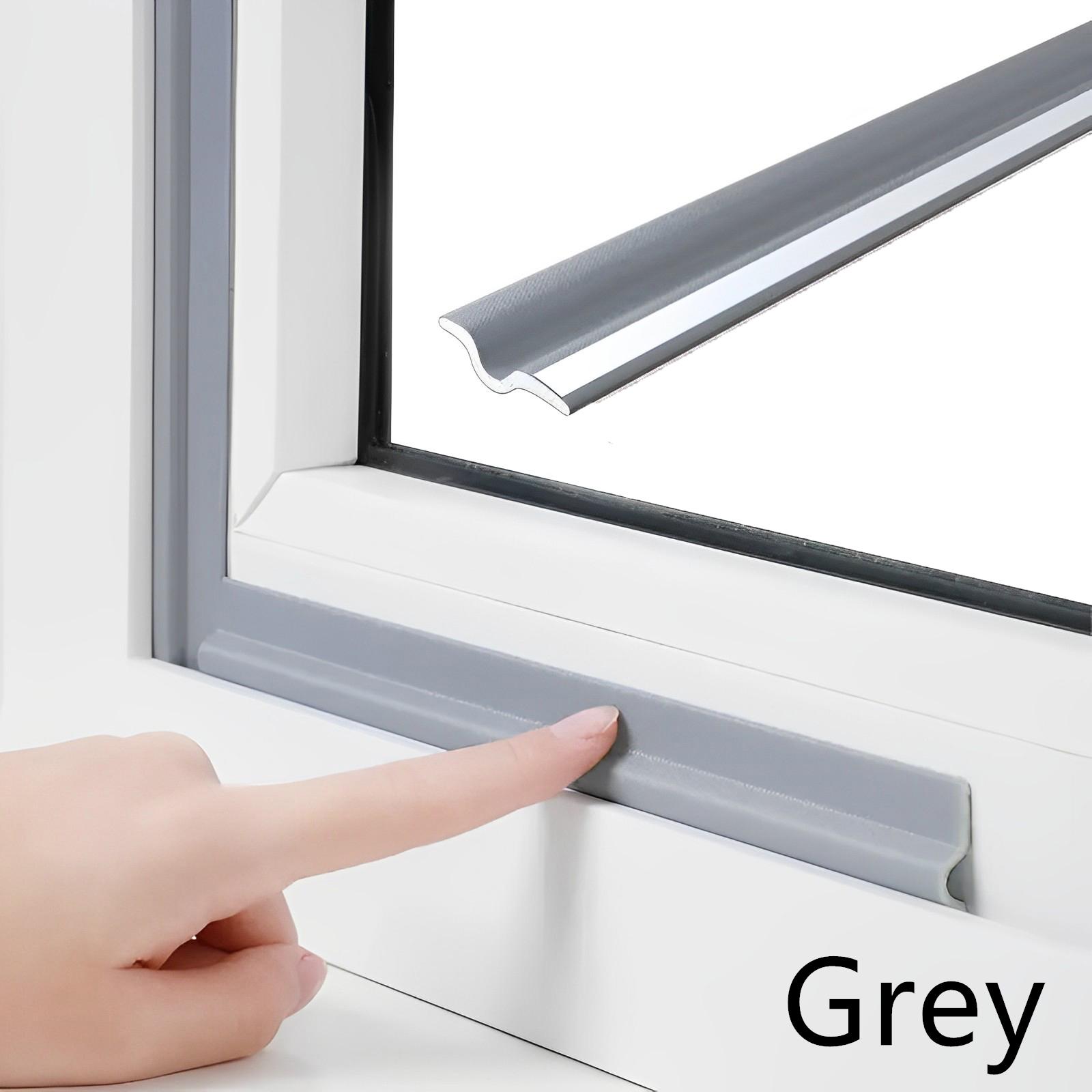 

Sliding Type Window Sealing Strip Door and Window Seam Windproof Sound Insulation Self-adhesive Sealing Strip Warm Blocking Wind 2m сірий