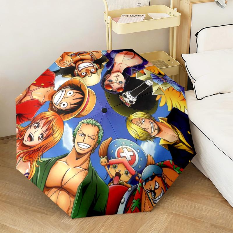Cute Monkey D. Luffy from the Japanese manga ONE PIECE umbrella is suitable for all seasons, including home travel and outdoor activities Y17