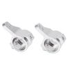 2Pcs Steering Cups Aluminum Alloy RC Car Replacement Parts Accessories for TAMIYA CC01Silver