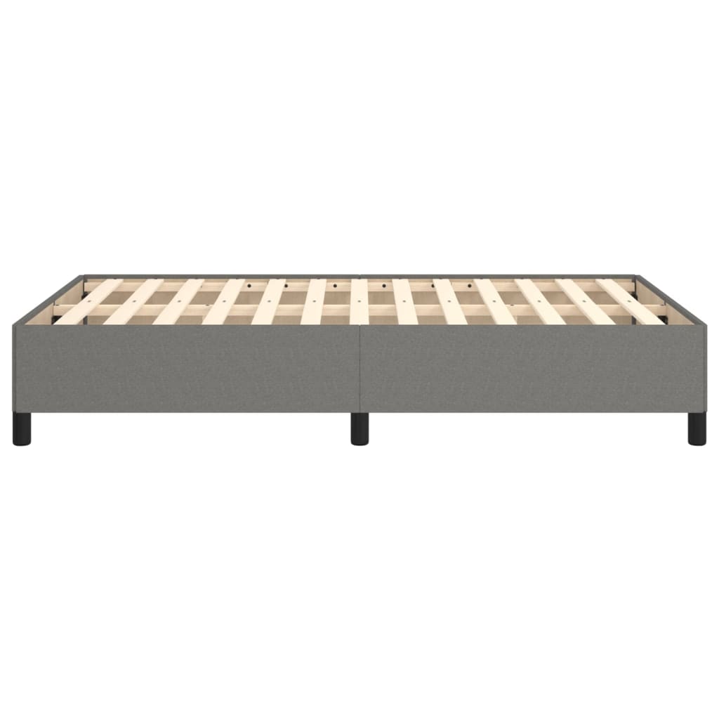 Vidaxl Bed Frame Without Mattress, Dark Grey, 120X200 Cm, Upholstered