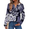 Women's Floral Print Long Sleeve  Shirt Elegant Casual Tops Trendy Shirt Tops