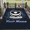 Custom Text Printed Rug Portsmouth FC Non Slip Floor Carpet For Home Room Decor