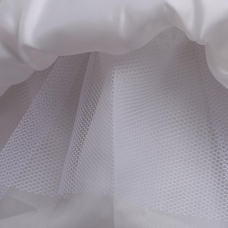 Children's Beaded Princess Tutu Skirt Summer Girls Vest Mesh Skirt