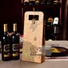 Borsa regalo in pelle per bottiglie di vino singole o doppie
