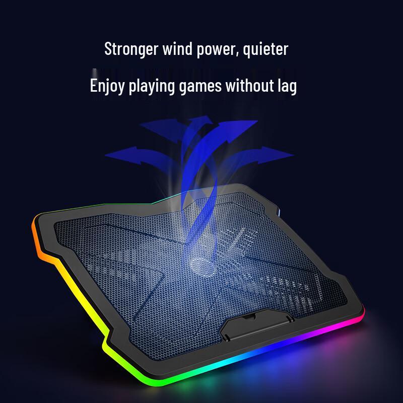 Llano Gaming Laptop Kühlständer mit verstellbarer Höhe und Lüftergeschwindigkeit