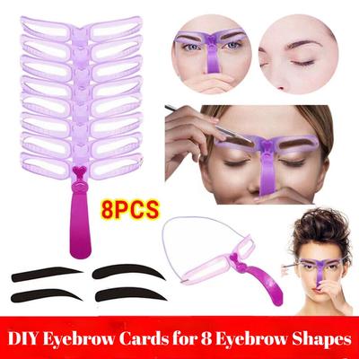 Augenbrauen-Schablone, Augenbrauen-Soor-Werkzeug, leicht zu erlernende Augenbrauen-Karte, Anfänger, komplettes Set von AIDS Speed ​​Eyebrow, handgehaltenes, faules Anfänger-Make-up-Werkzeug